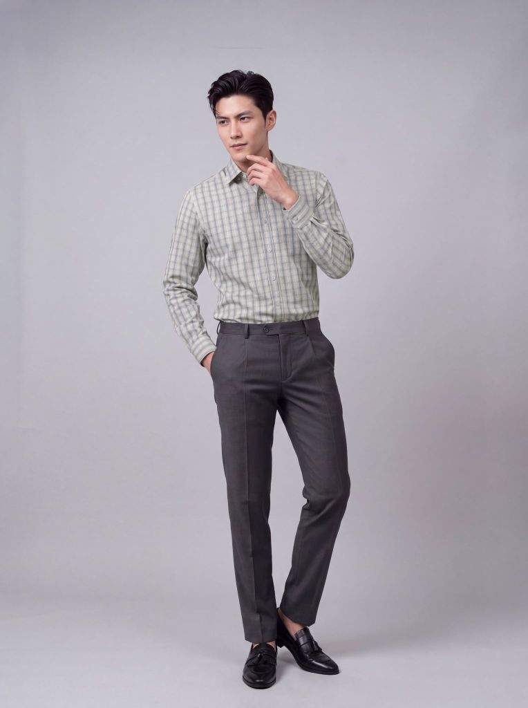 Sơ mi nam dài tay May 10 form RegularFit mã 010124239 AK481