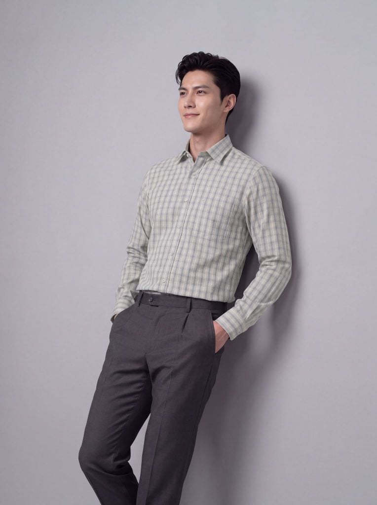 Sơ mi nam dài tay May 10 form RegularFit mã 010124239 AK481