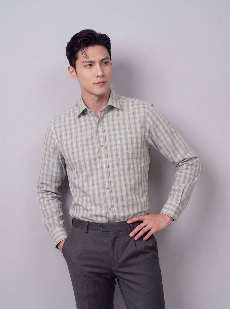 Sơ mi nam dài tay May 10 form RegularFit mã 010124239 AK481