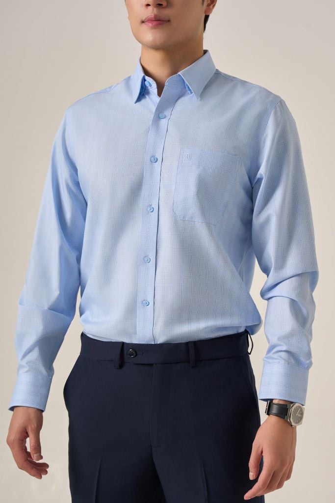 Sơ mi nam dài tay May 10 form RegularFit mã 010124239 AK526