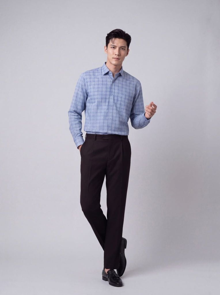 Sơ mi nam dài tay May 10 form RegularFit mã 010124239 AK603
