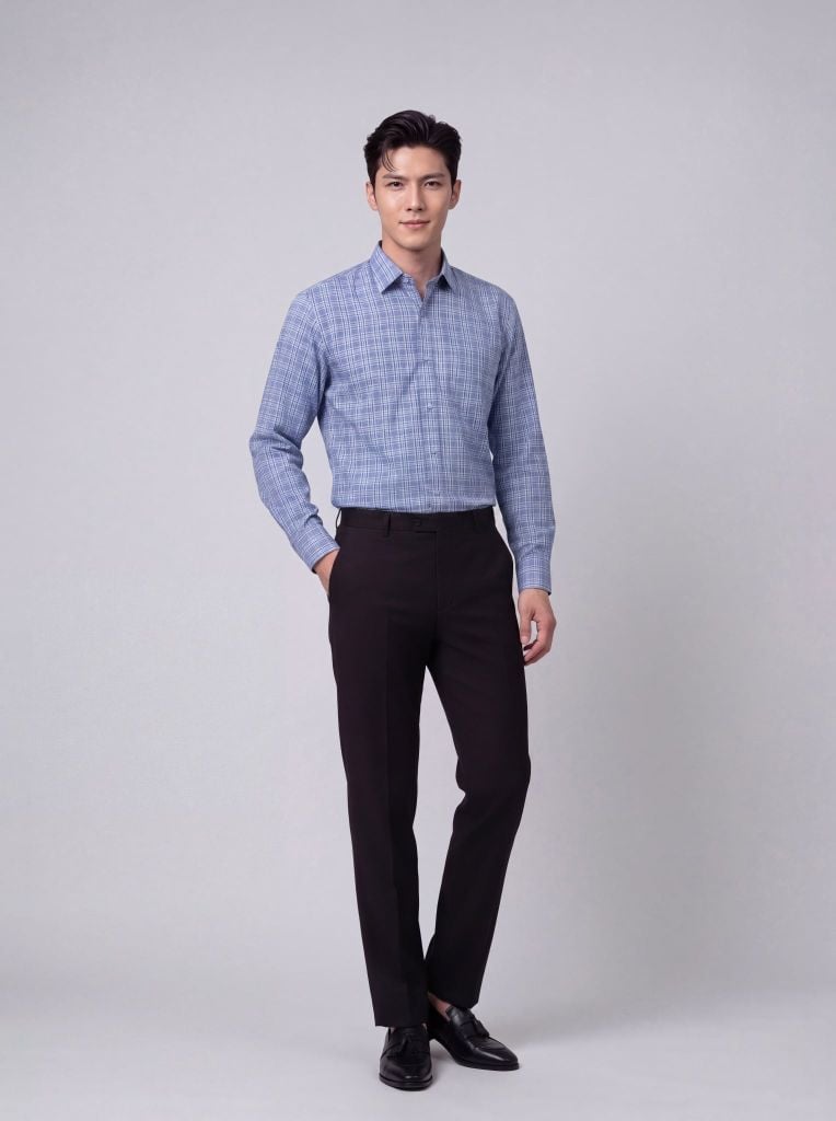 Sơ mi nam dài tay May 10 form RegularFit mã 010124239 AK603