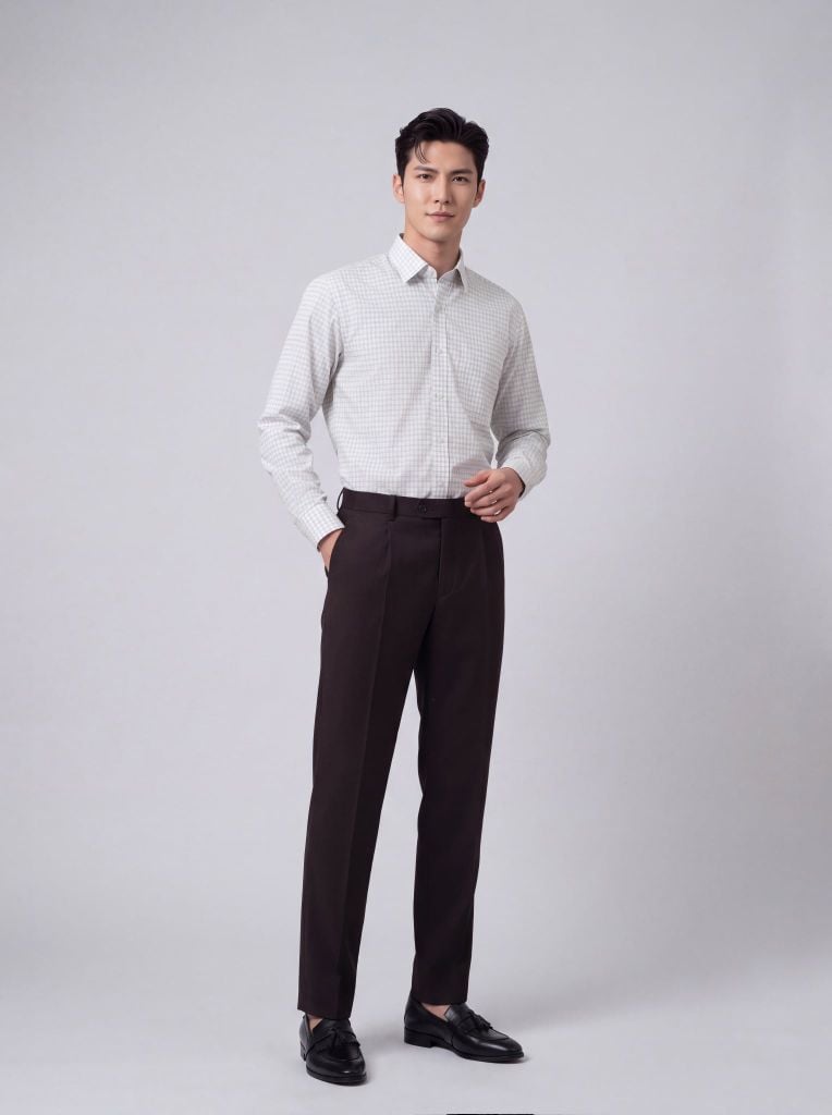 Sơ mi nam dài tay May 10 form RegularFit mã 010124239 AK614