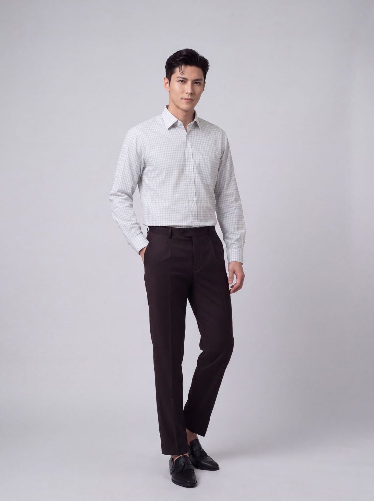 Sơ mi nam dài tay May 10 form RegularFit mã 010124239 AK614