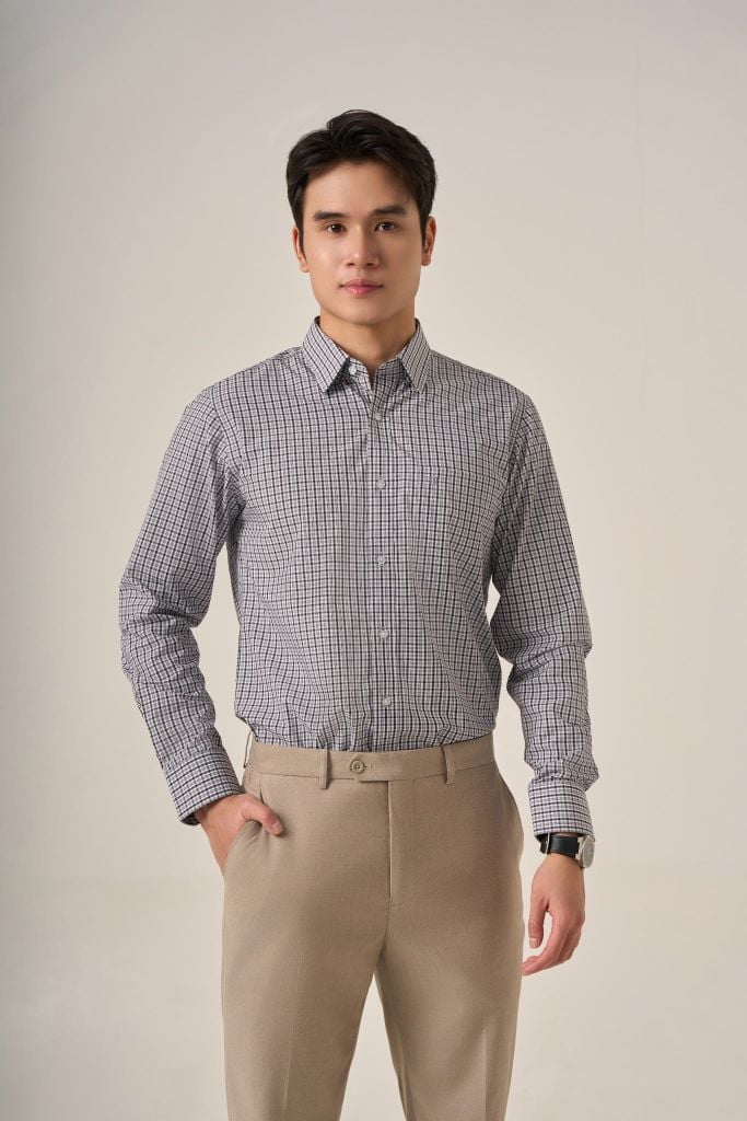 Sơ mi nam dài tay May 10 form RegularFit mã 010124240ĐT AK532