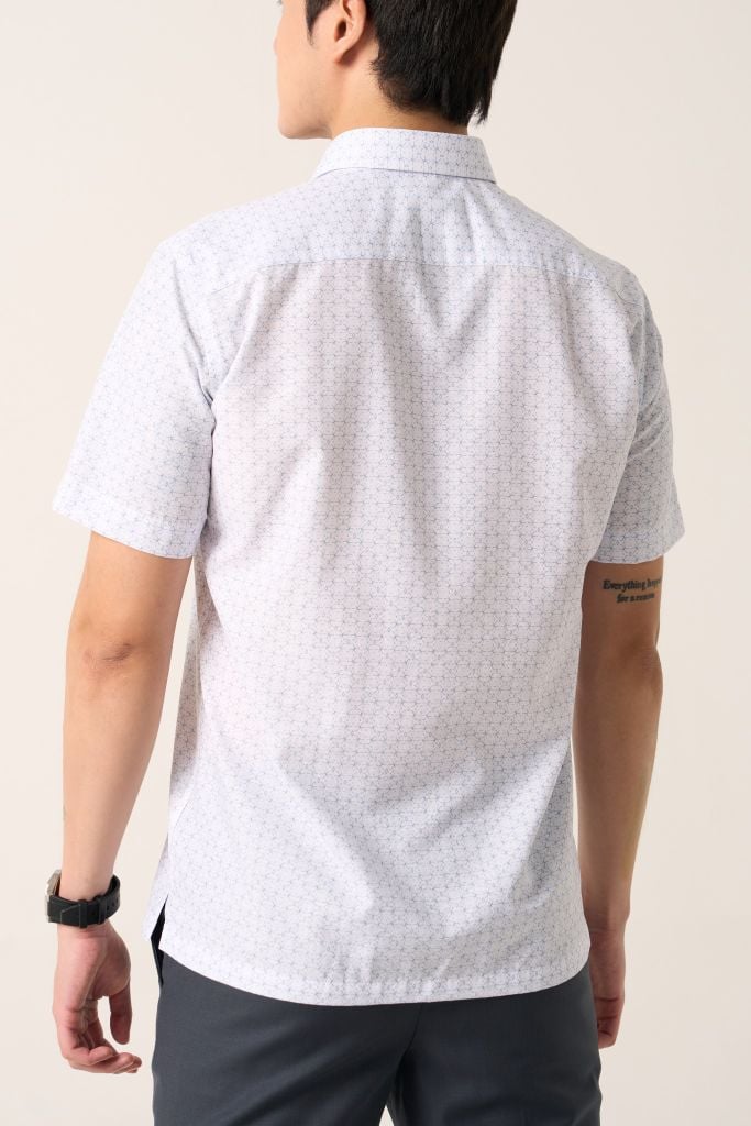 Sơ mi nam cộc tay May 10 form RegularFit mã 010124241GB AH400