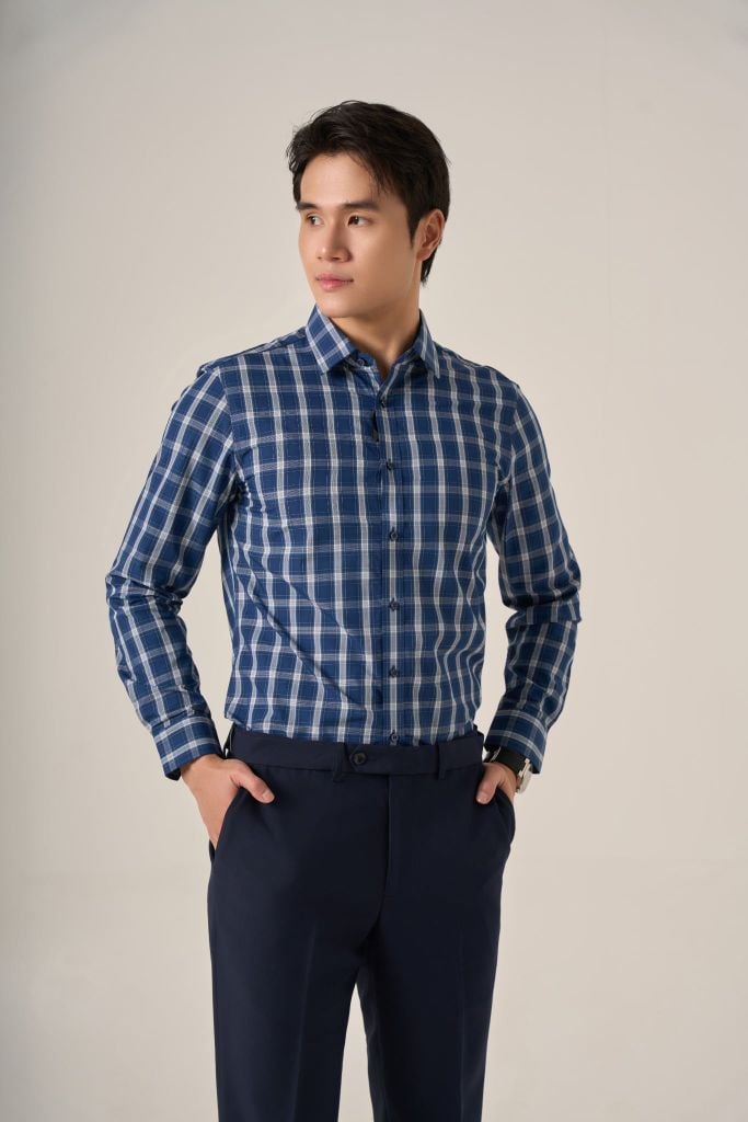 Sơ mi nam dài tay May 10 form SlimFit mã 010124248ĐT AK569