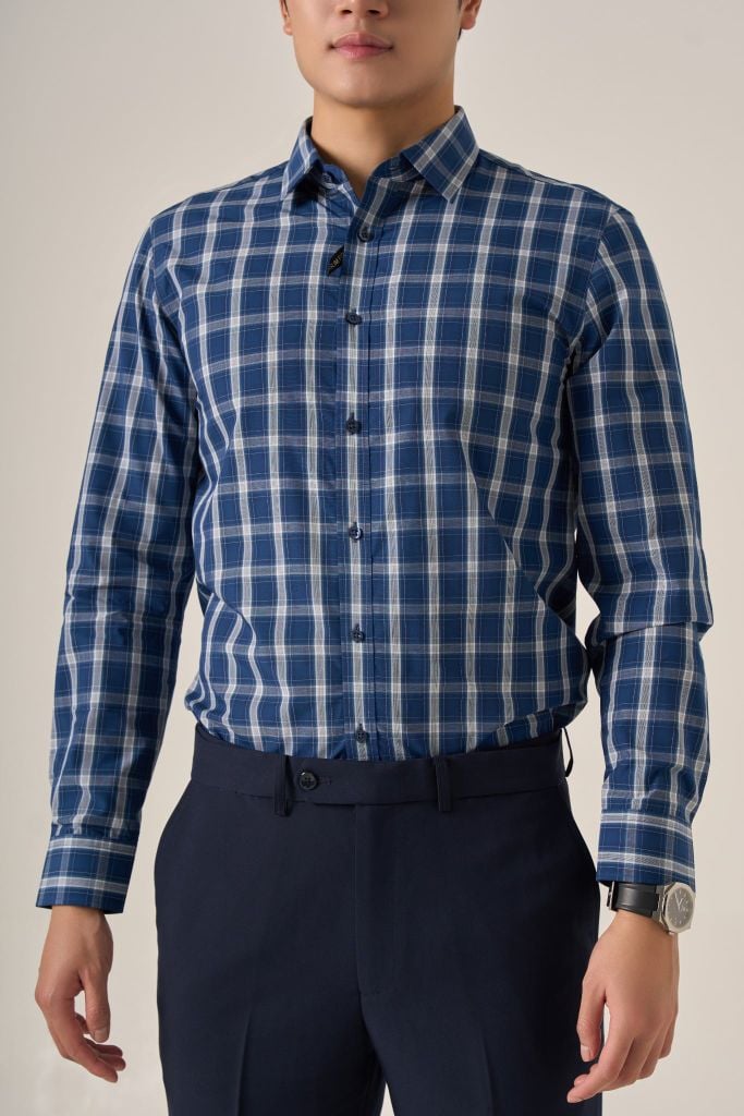 Sơ mi nam dài tay May 10 form SlimFit mã 010124248ĐT AK569