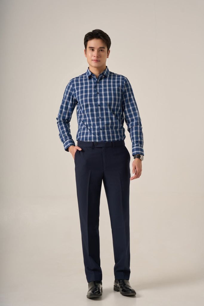 Sơ mi nam dài tay May 10 form SlimFit mã 010124248ĐT AK569