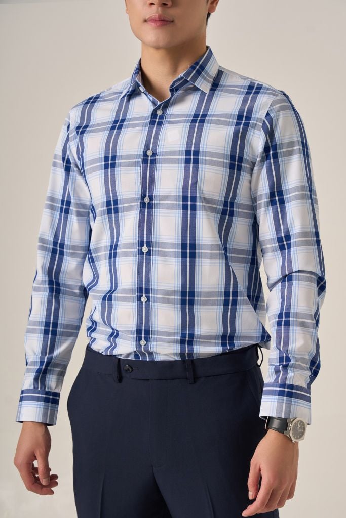 Sơ mi nam dài tay May 10 form SlimFit mã 010124248ĐT AK578