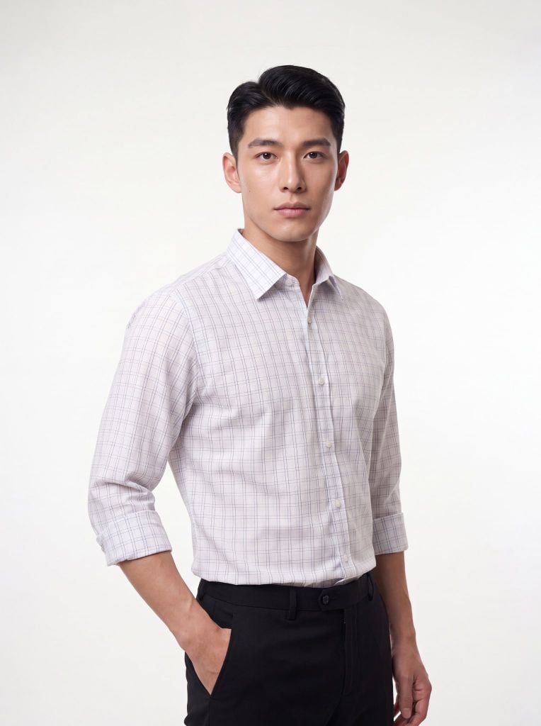 Sơ mi nam dài tay May 10 form SlimFit mã 010124248ĐT AK579