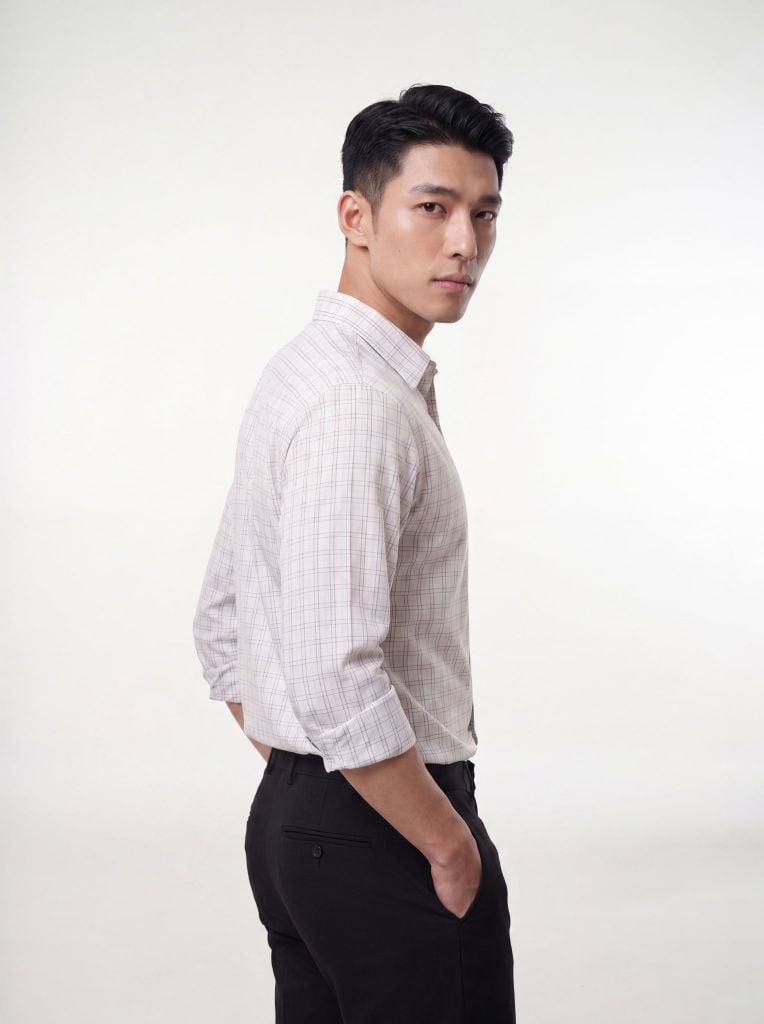 Sơ mi nam dài tay May 10 form SlimFit mã 010124248ĐT AK579