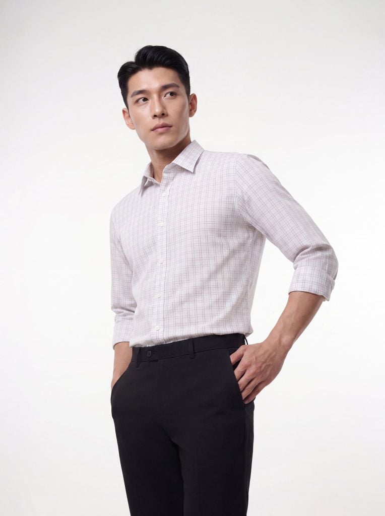 Sơ mi nam dài tay May 10 form SlimFit mã 010124248ĐT AK579
