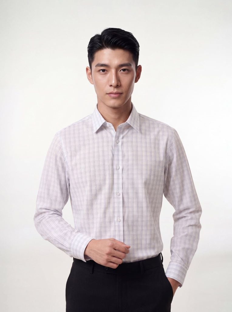 Sơ mi nam dài tay May 10 form SlimFit mã 010124248ĐT AK579