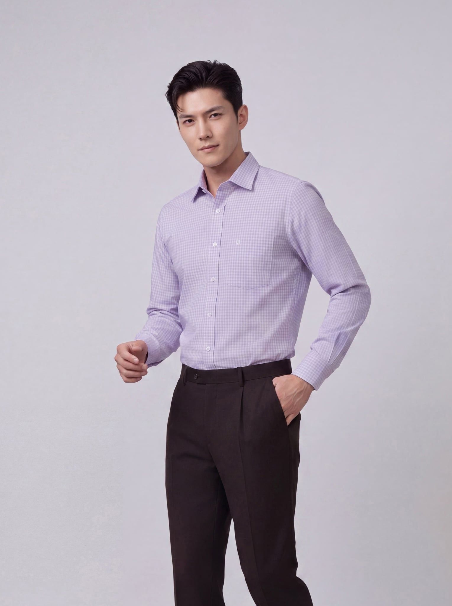 Sơ mi nam dài tay May 10 form RegularFit mã 010124249ĐT AK572