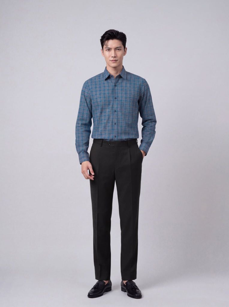 Sơ mi nam dài tay May 10 form RegularFit mã 010124259ĐT AK599