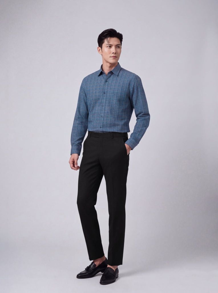 Sơ mi nam dài tay May 10 form RegularFit mã 010124259ĐT AK599