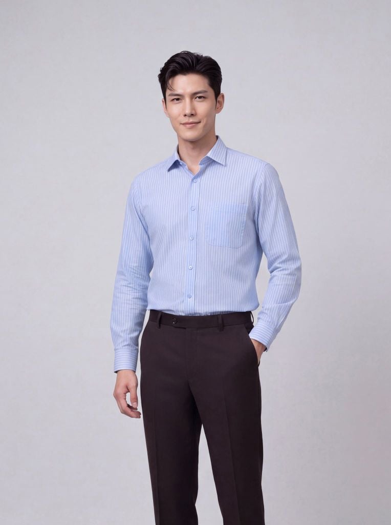 Sơ mi nam dài tay May 10 form RegularFit mã 010124291 AD142