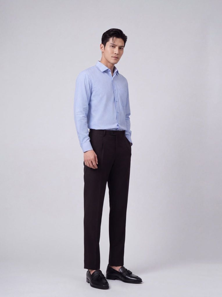 Sơ mi nam dài tay May 10 form RegularFit mã 010124291 AD142