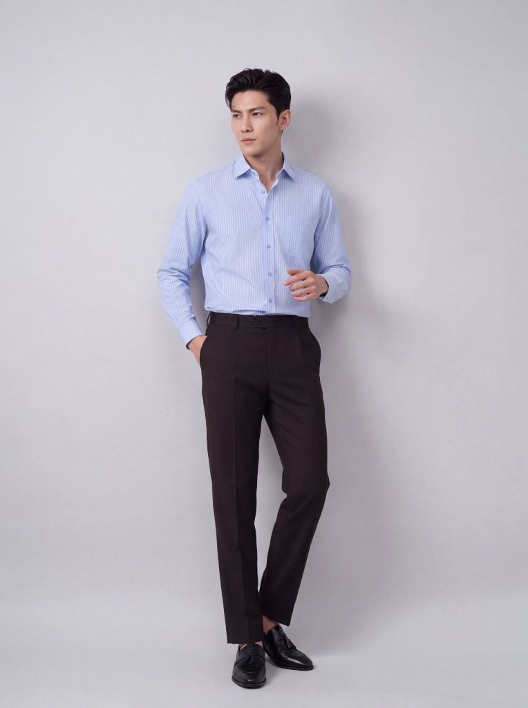 Sơ mi nam dài tay May 10 form RegularFit mã 010124291 AD142