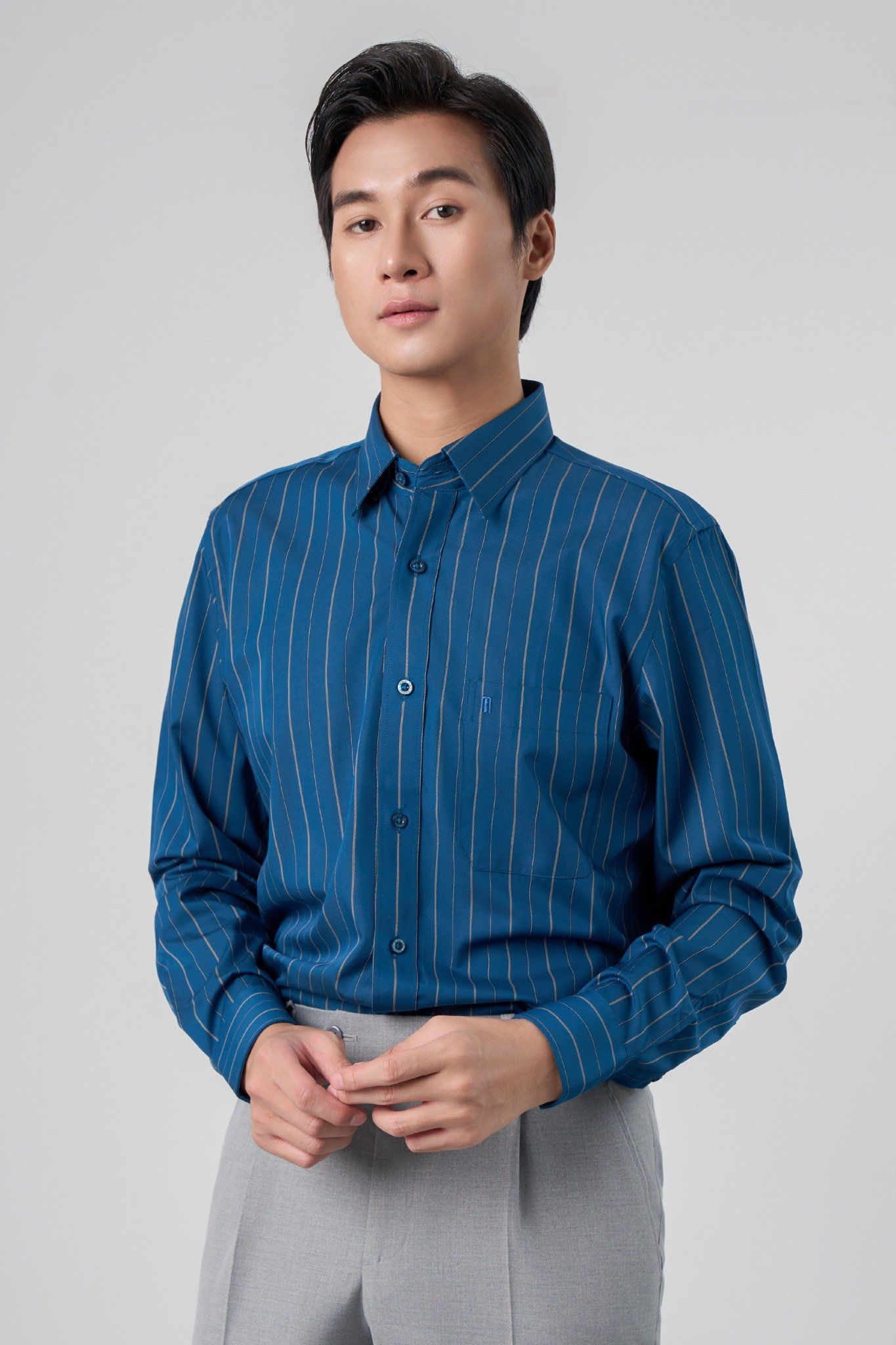 Sơ mi nam dài tay May 10 form RegularFit mã 010124291 AD156