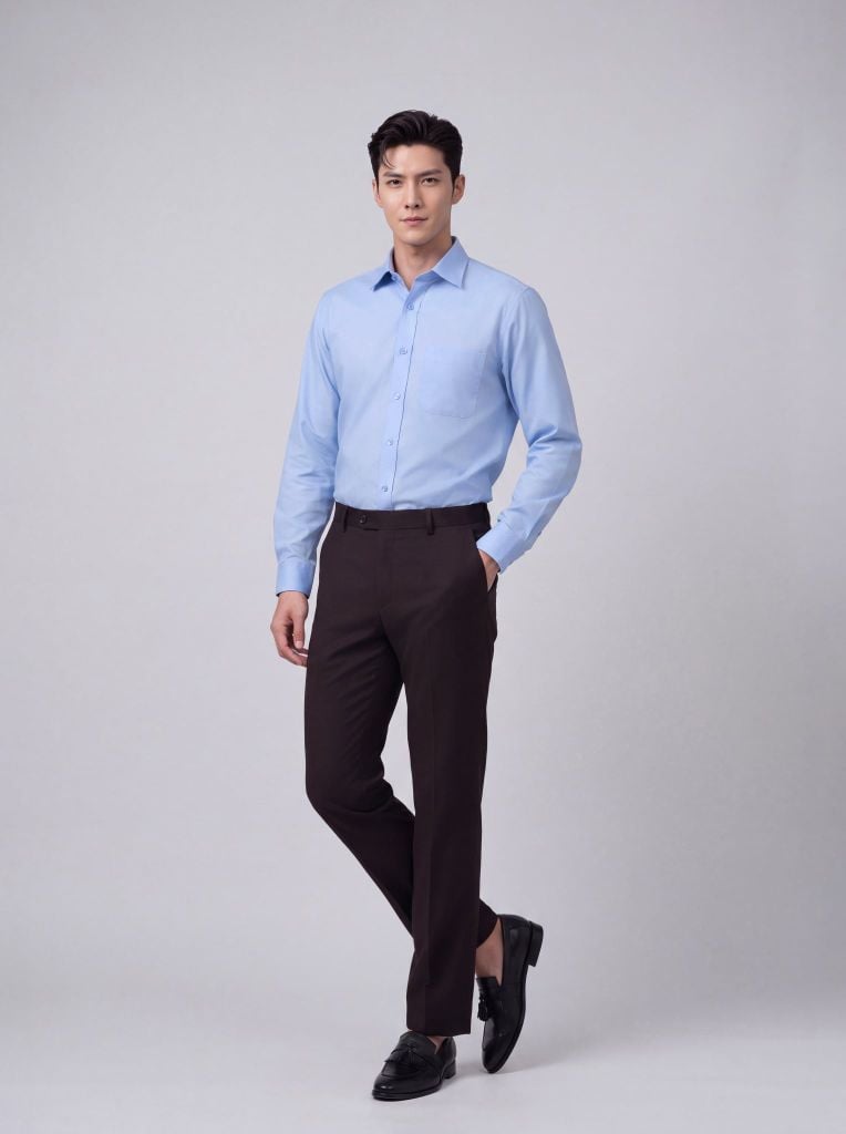 Sơ mi nam dài tay May 10 form RegularFit mã 010124291 AD158