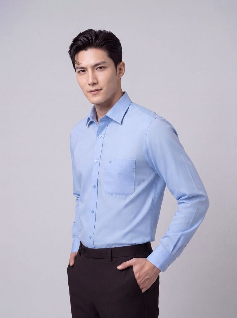Sơ mi nam dài tay May 10 form RegularFit mã 010124291 AD158