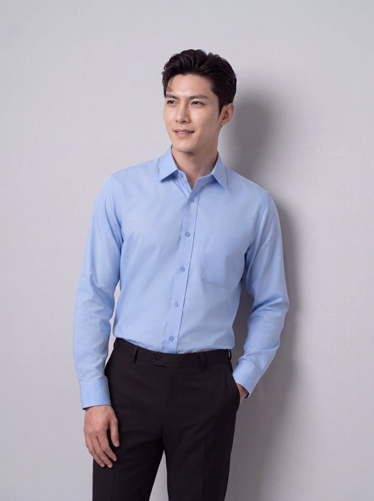 Sơ mi nam dài tay May 10 form RegularFit mã 010124291 AD158