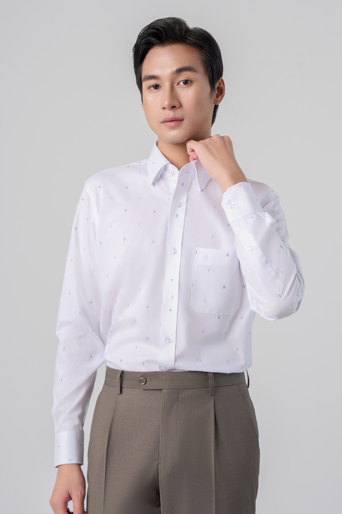 Sơ mi nam dài tay May 10 form RegularFit mã 010124292 AH373