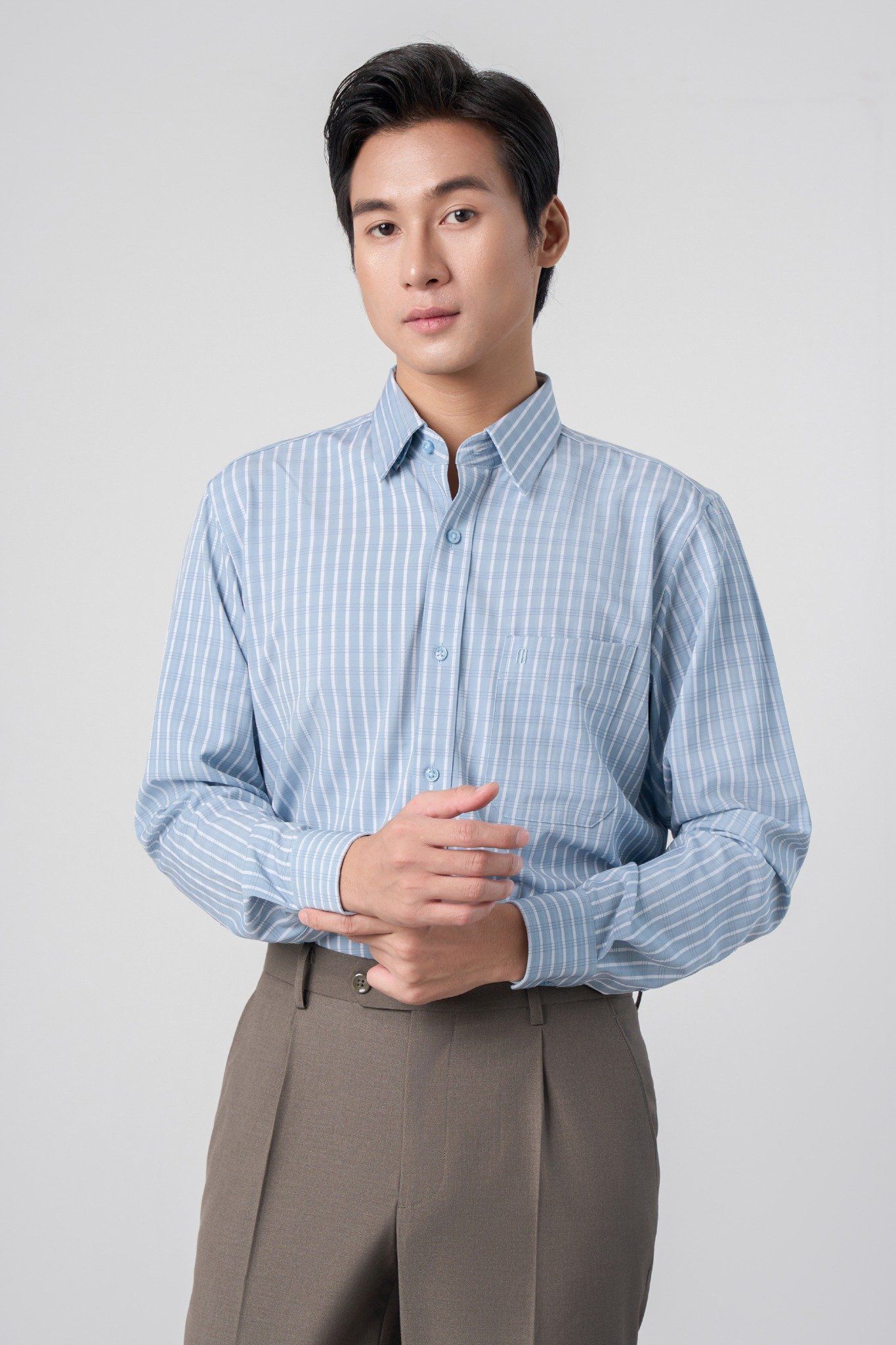 Sơ mi nam dài tay May 10 form RegularFit mã 010125008 AK600