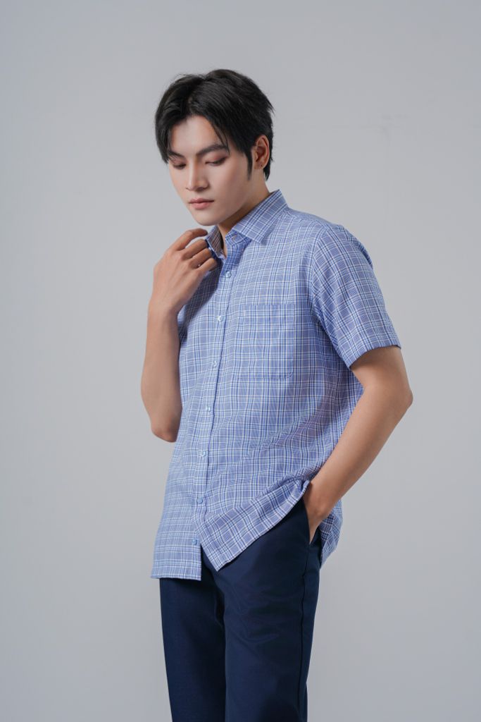 Sơ mi nam cộc tay May 10 mã 010125031 AK603