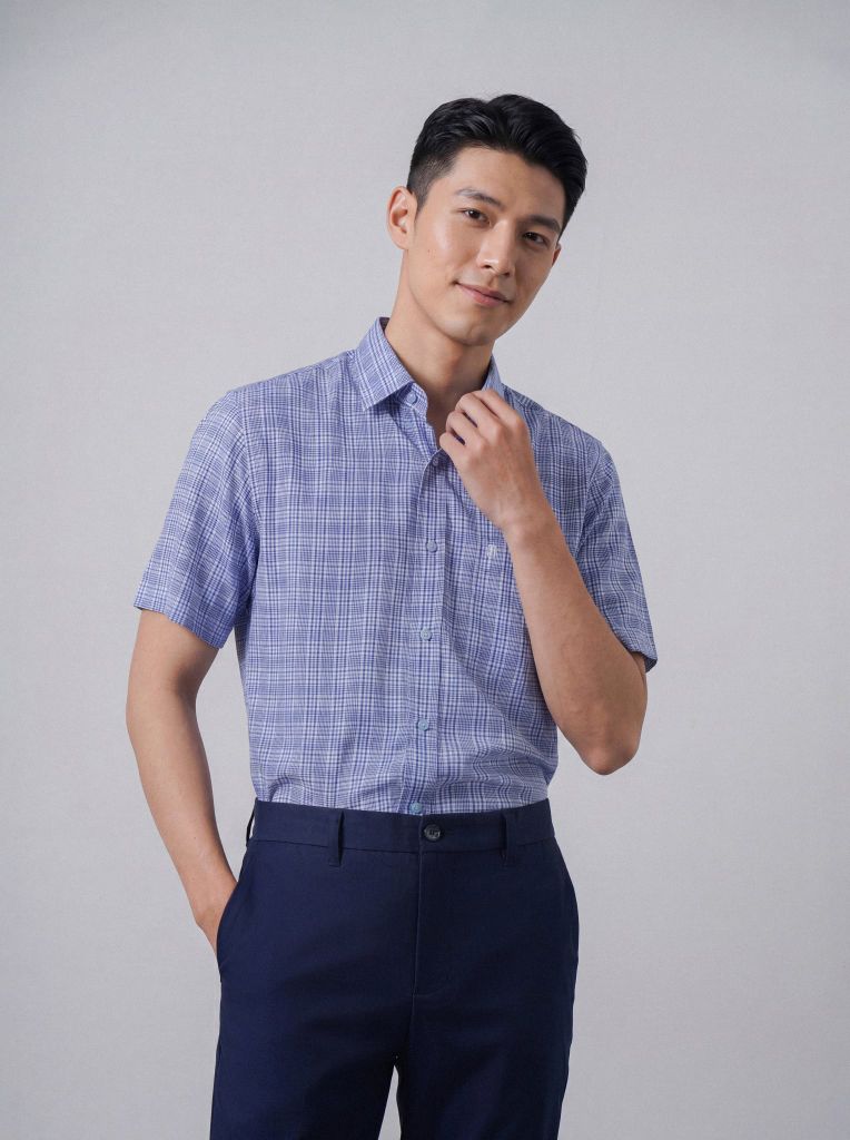 Sơ mi nam cộc tay May 10 mã 010125031 AK603