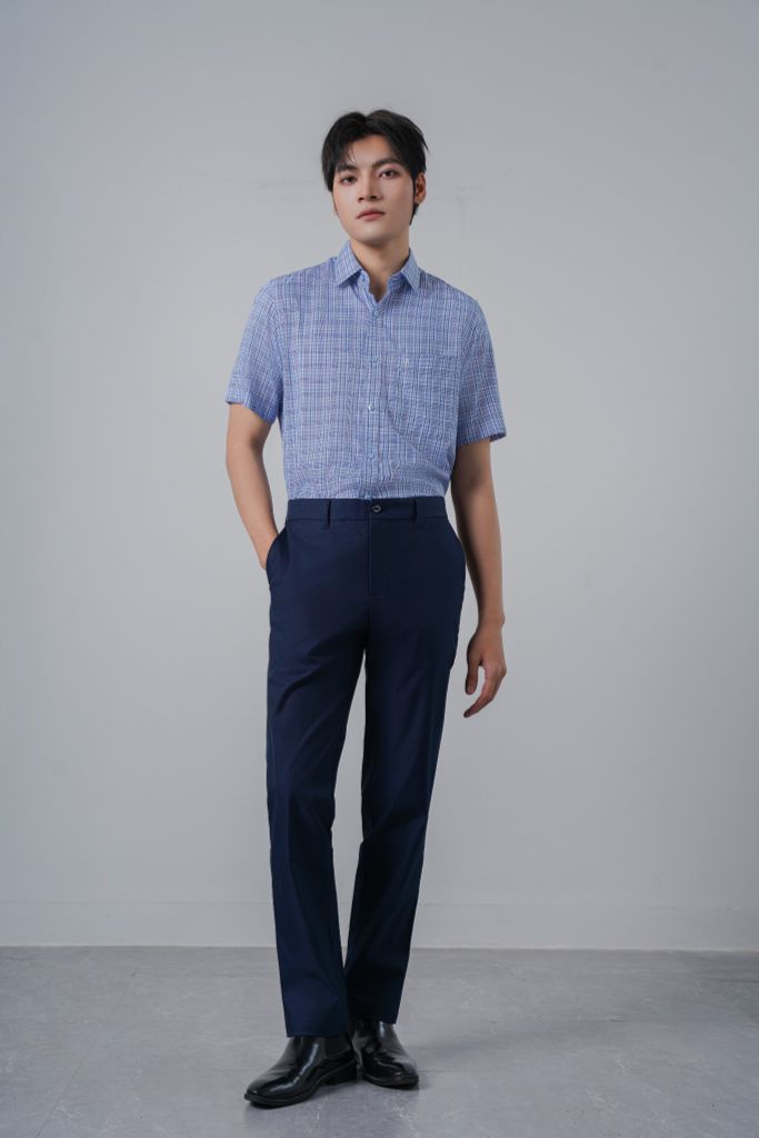 Sơ mi nam cộc tay May 10 mã 010125031 AK603