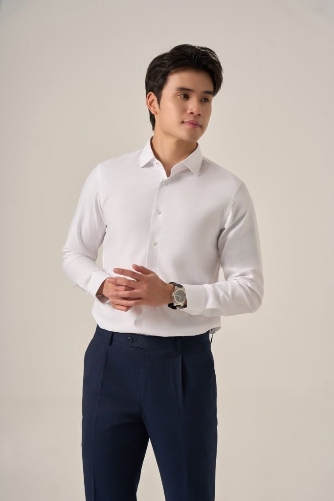 Sơ mi nam dài tay GrusZ form SlimFit mã 010125032GZW 003