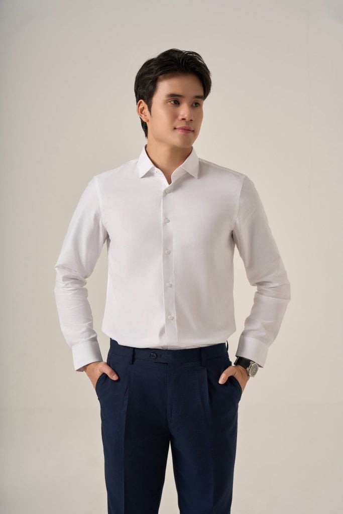 Sơ mi nam dài tay GrusZ form SlimFit mã 010125032GZW 003