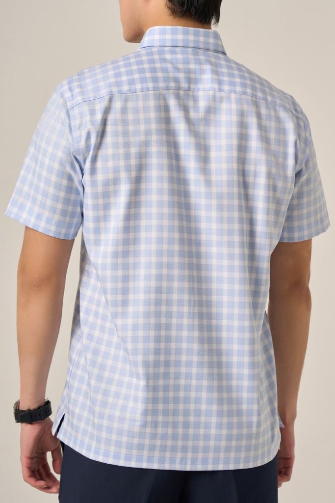 Sơ mi nam cộc tay GrusZ form RegularFit mã 010125053GZGB AK645