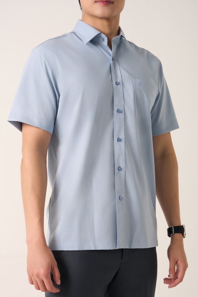 Sơ mi nam cộc tay May 10 mã 010125057GB AK495