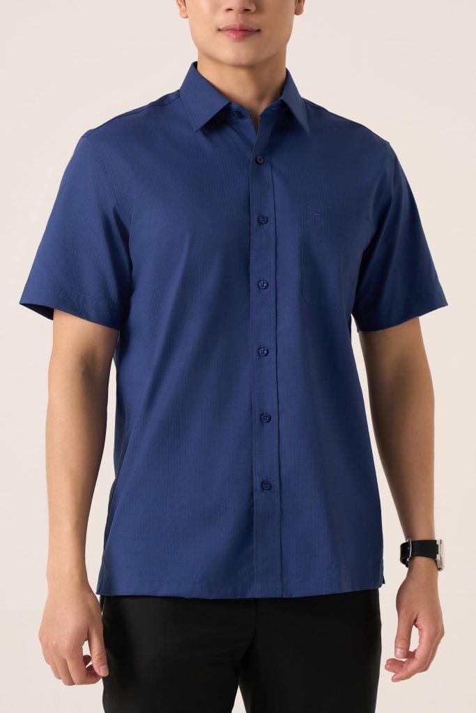 Sơ mi nam cộc tay May 10 mã 010125057GB AK584