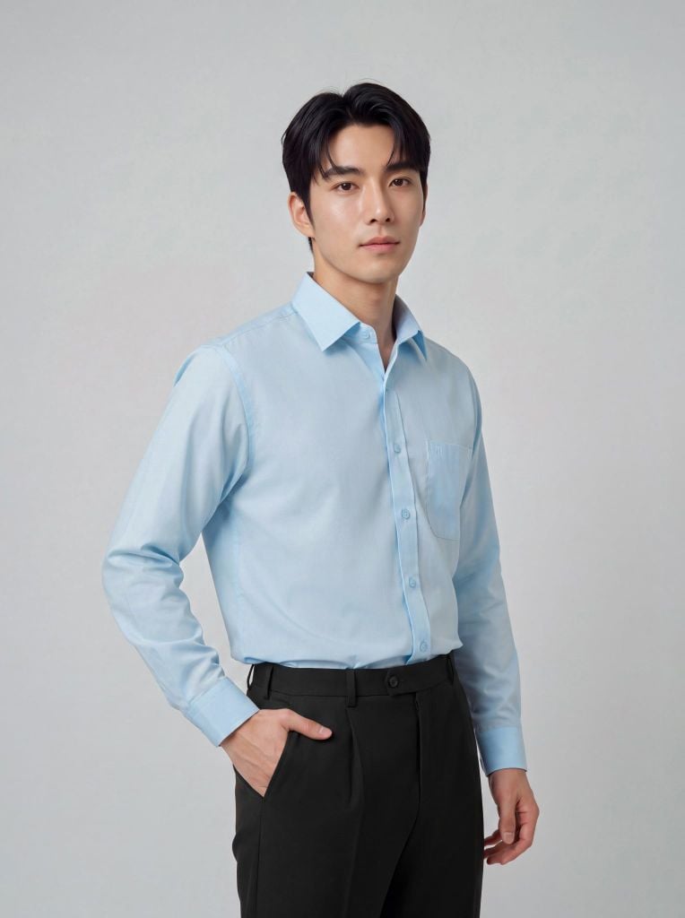 Sơ mi nam dài tay May 10 form RegularFit mã 010125085 AM177