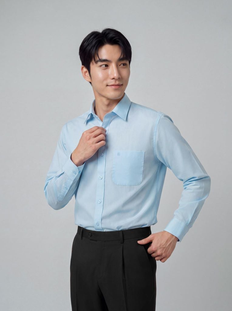 Sơ mi nam dài tay May 10 form RegularFit mã 010125085 AM177