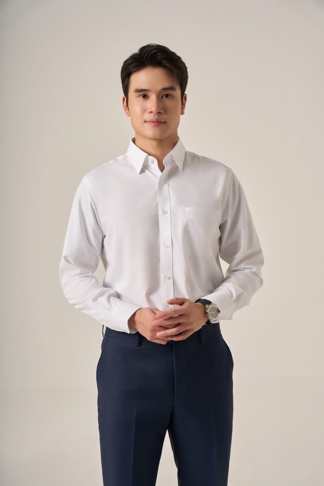 Sơ mi nam dài tay May 10 form Regular mã 010125087 AH363