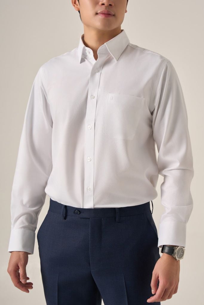 Sơ mi nam dài tay May 10 form Regular mã 010125087 AH363