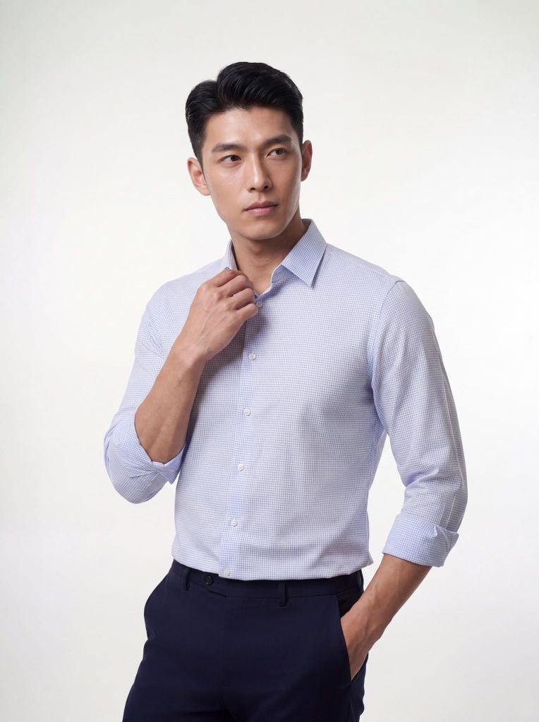 Sơ mi nam dài tay May 10 form SlimFit mã 010125088TT AK550