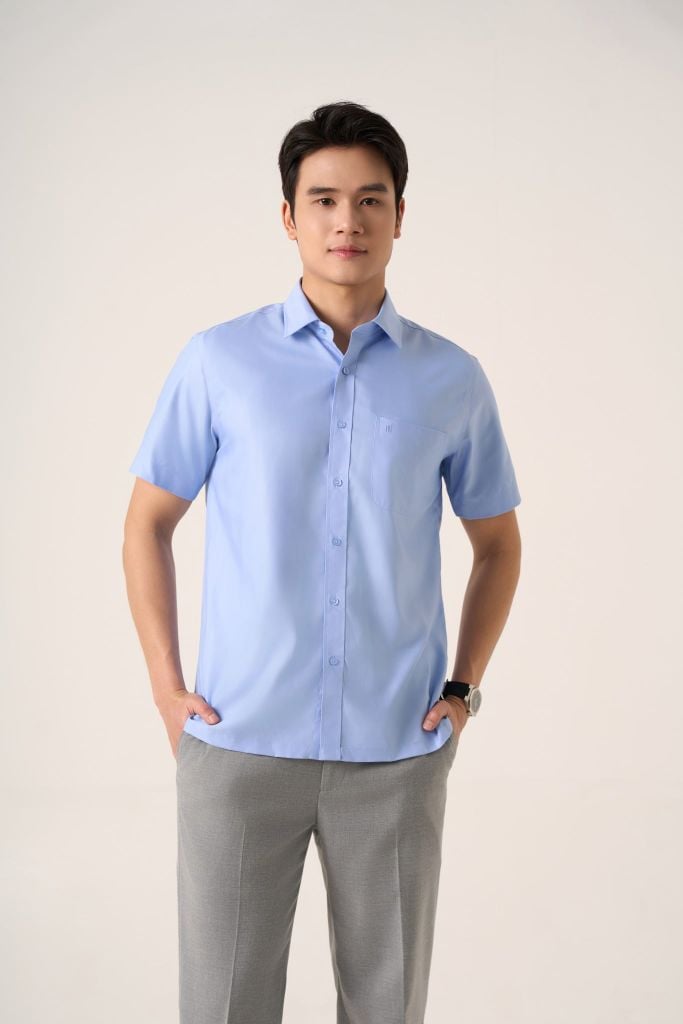 Sơ mi nam cộc tay May 10 mã 010125090GB AD158
