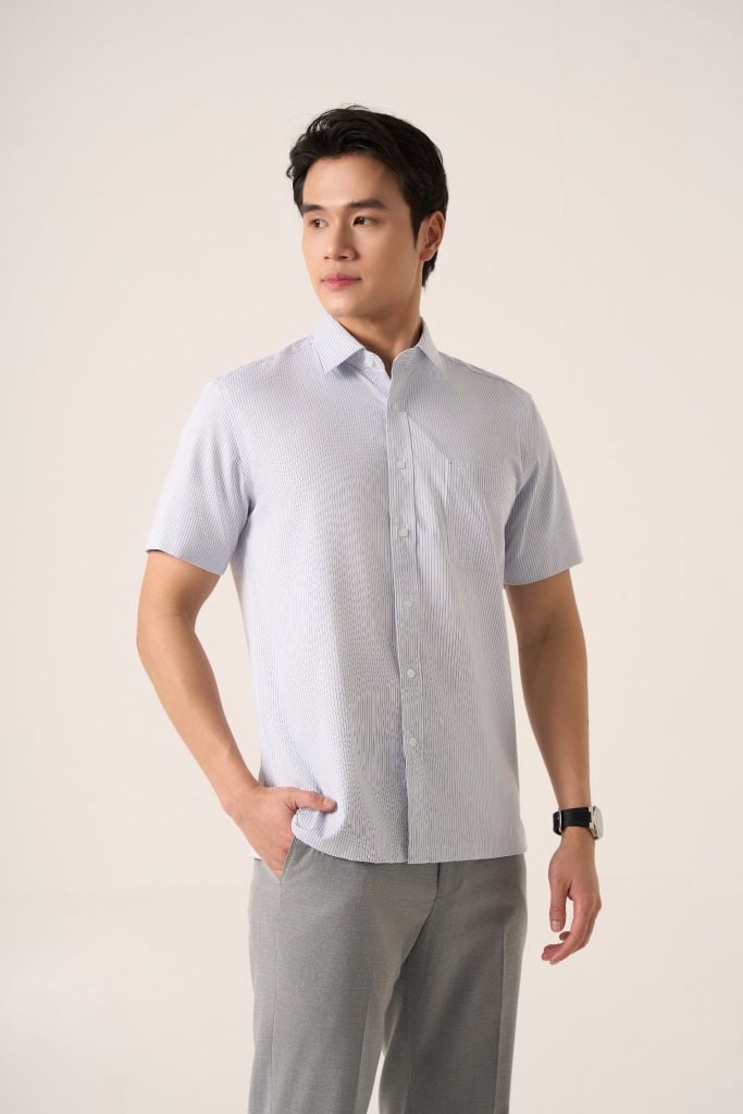 Sơ mi nam cộc tay May 10 mã 010125090GB AD165