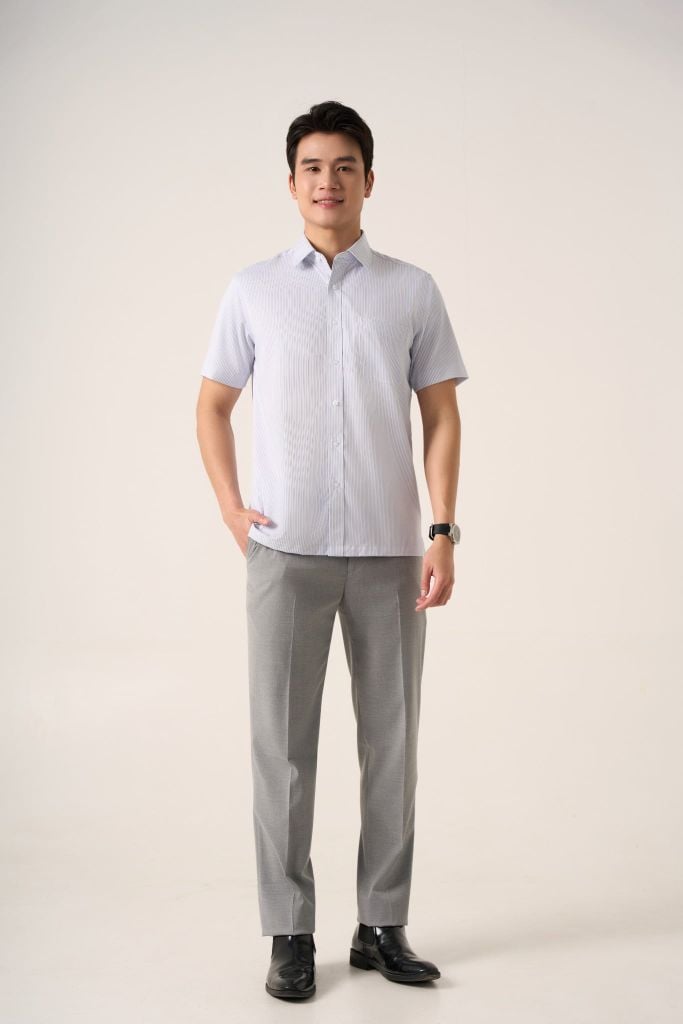 Sơ mi nam cộc tay May 10 mã 010125090GB AD165