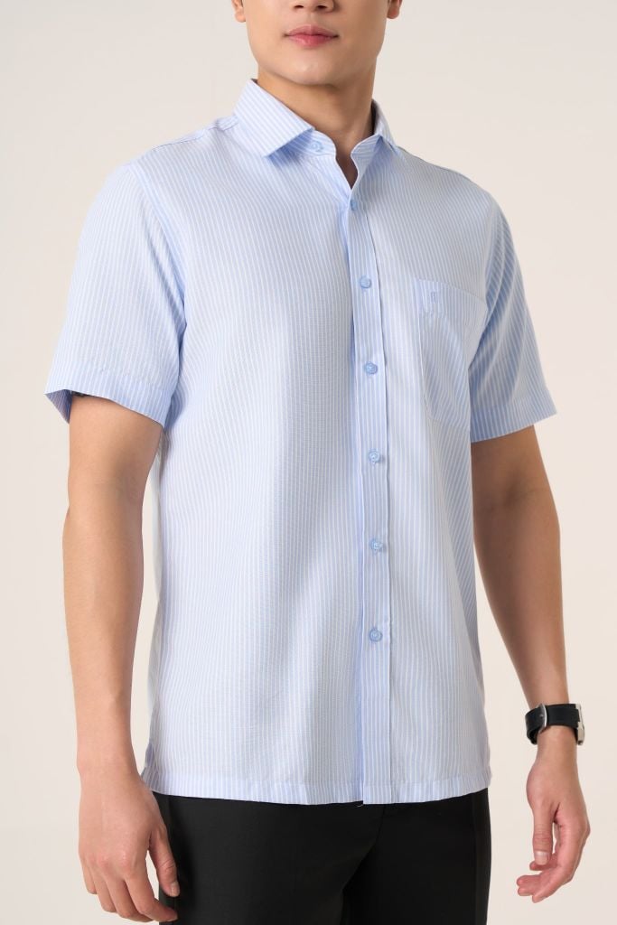 Sơ mi nam cộc tay May 10 mã 010125090GB AD166