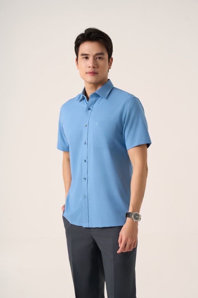 Sơ mi nam cộc tay May 10 mã 010125091GB AH407