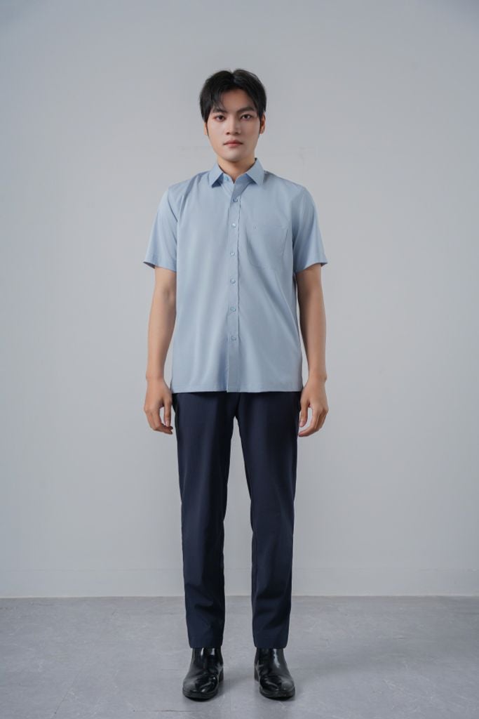 Sơ mi nam cộc tay May 10 mã 010125092GB AM155