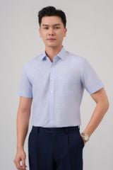 Sơ mi nam cộc tay May10 form RegularFit mã 010125103GB AK582